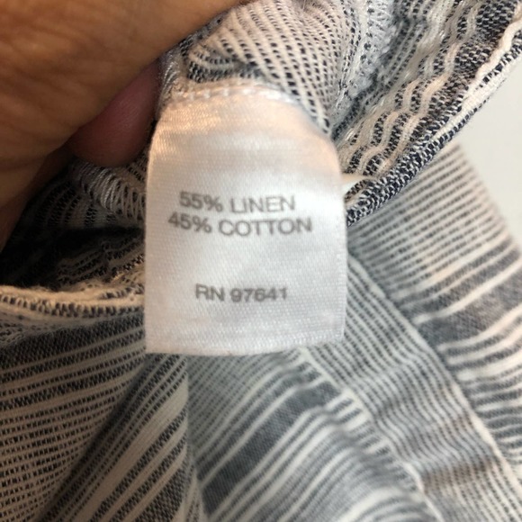 J Jill White Striped Shorts - Picture 3 of 4